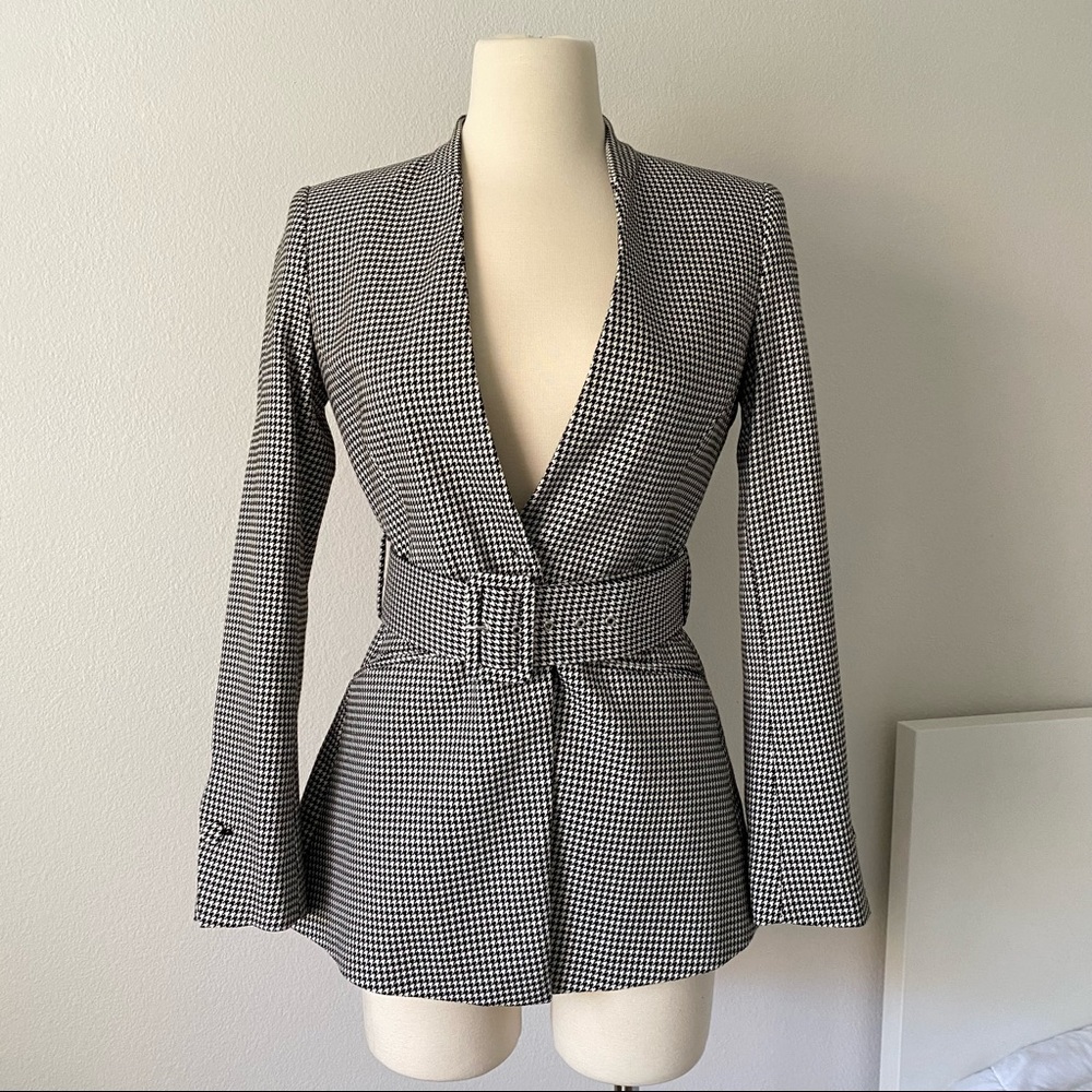 ZARA Houndstooth Blazer